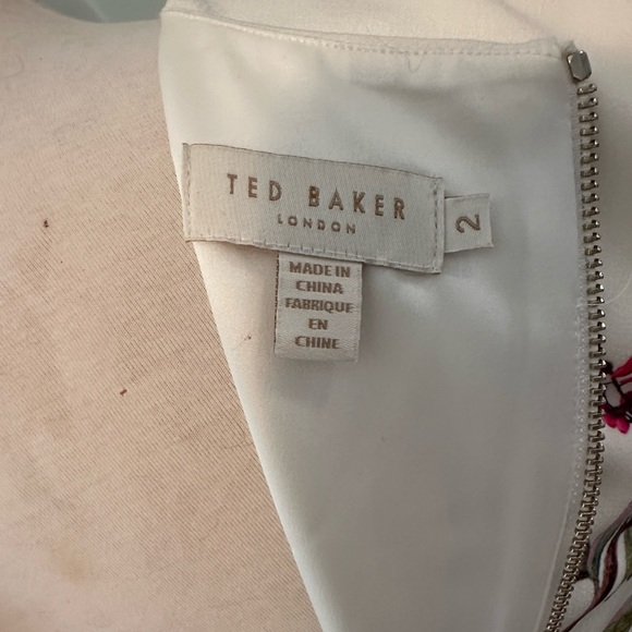 Ted Baker London Ivory Midi Dress with Bird Motif - Picture 10 of 11